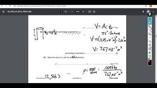 AICE Physics Uncertainty Calculation