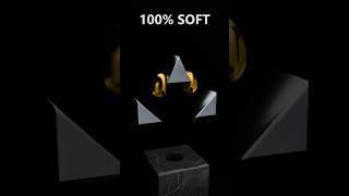 Satisfying 3D Physics: 0% to 100% Soft Body Ring & Cone Challenge! #shorts