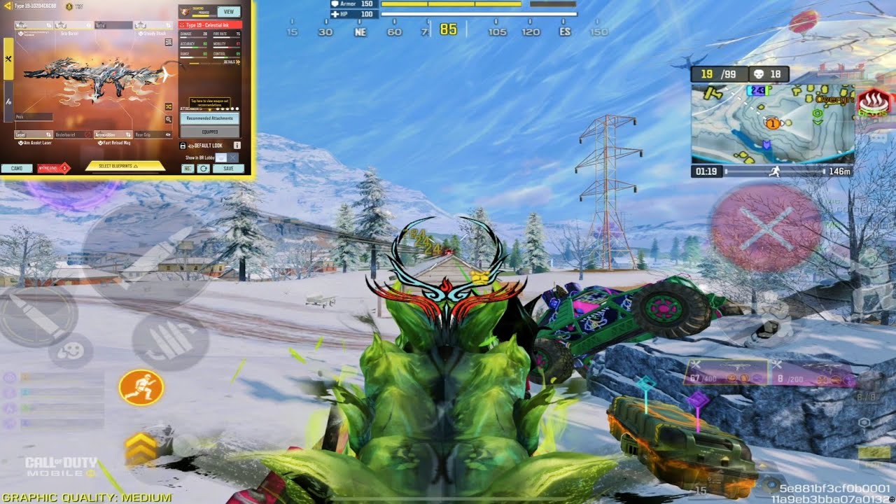 I tried Br0ken Mythic Type 19 and it's zero recoil 🤯 | Best Type 19 Gunsmith in CODM BR