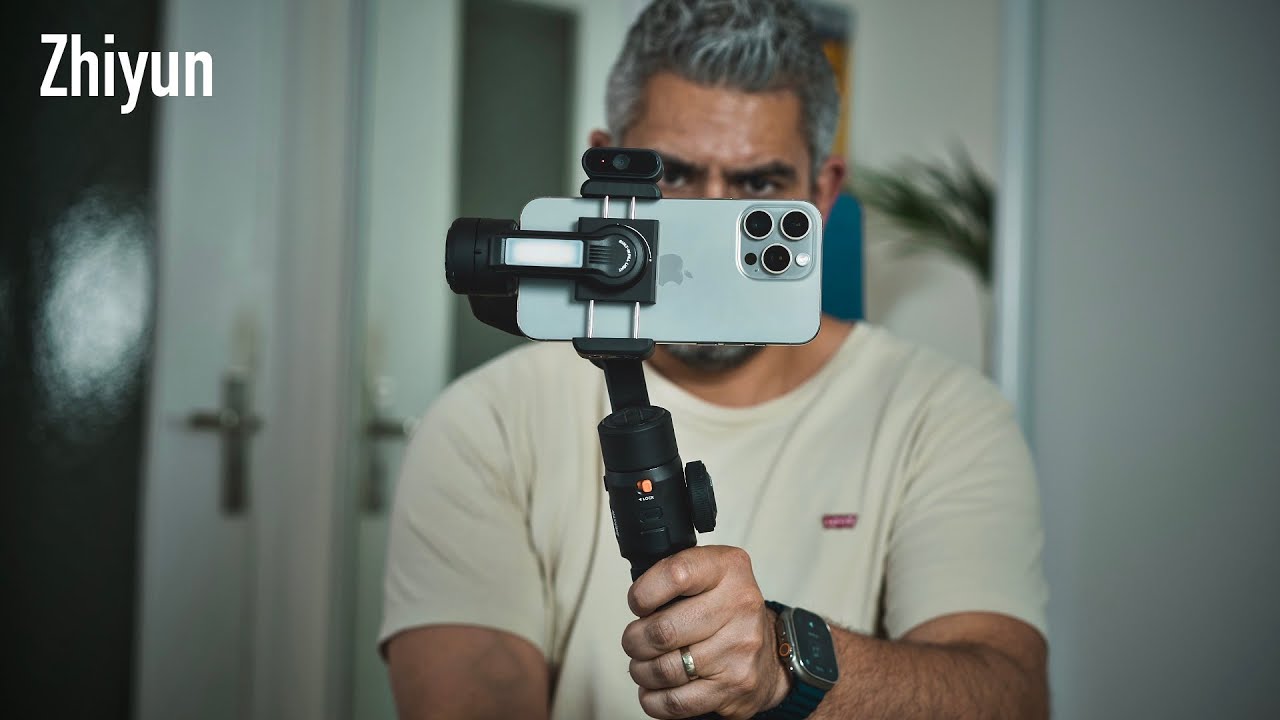 Stabilisateur Smartphone Zhiyun Smooth-5S | Gimbal 3 Axes Avec Lumières LED Pour Vlog Et TikTok