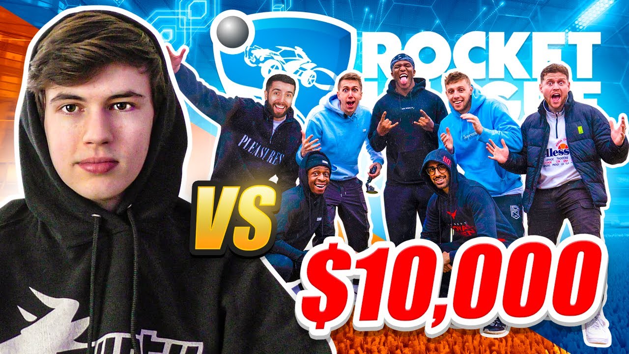 ⁣7 SIDEMEN VS 1 ROCKET LEAGUE PRO for $10,000