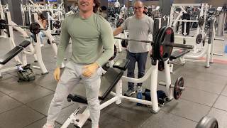 225 x 7 - Incline Bench Press - Closegrip Pause