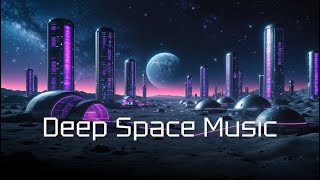 Futuristic Moon City with Neon Lights – Cyberpunk Lunar Colony in Space | Sci-Fi Animation 4K