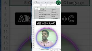Excel Shortcut in 1 Sec ⚡ Center Alignment Trick | Alt + H + AC#excel #exceltelugu #excelshortcuts
