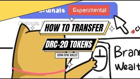 Transfer DRC-20 tokens using Dpal wallet