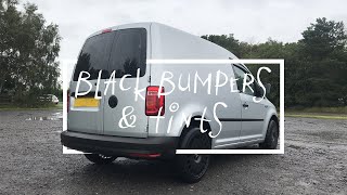 Dying the bumpers black | VW Caddy