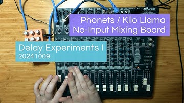 No-Input Mixing Board: Delay Experiments I