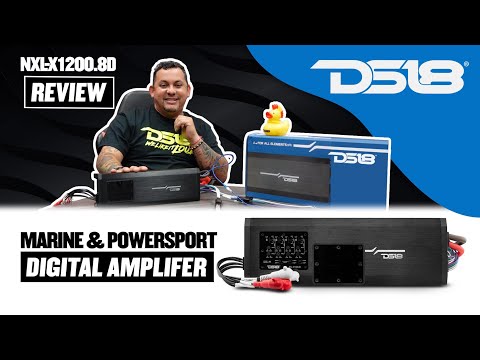 DS18 NXL X1200.8D 8-Channel Full-Range Class D IP67 Marine and Powersports Amplifier  @DS18Sound