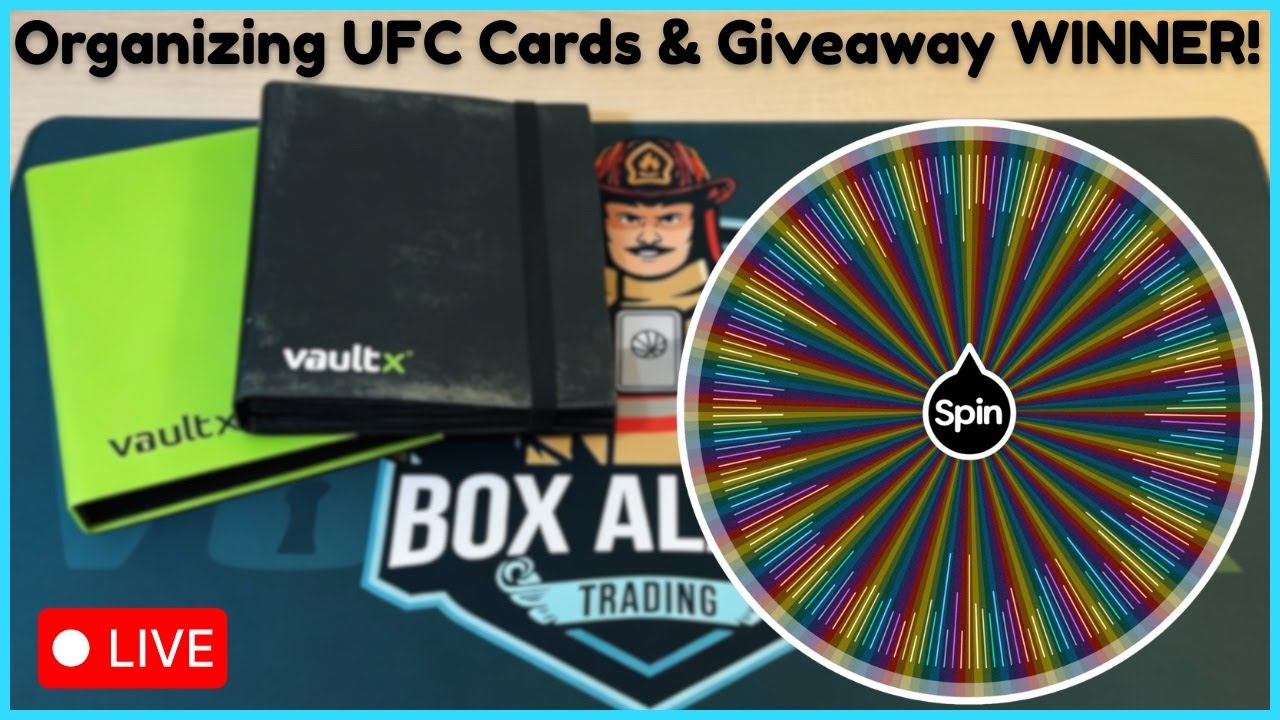 I’m Reorganizing My UFC Card Binder… THEN Spin the Wheel (25 Finest Giveaway)