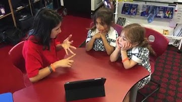 The EAL class teach Math to the Preps using their Keynotes