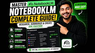 🔥 NotebookLM Complete Tutorial in Hindi | Google AI Tool That Will Change Research Forever!