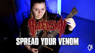 BLEEDSKIN – Spread Your Venom | Death Metal Guitar Playthrough (Raw Energy)
