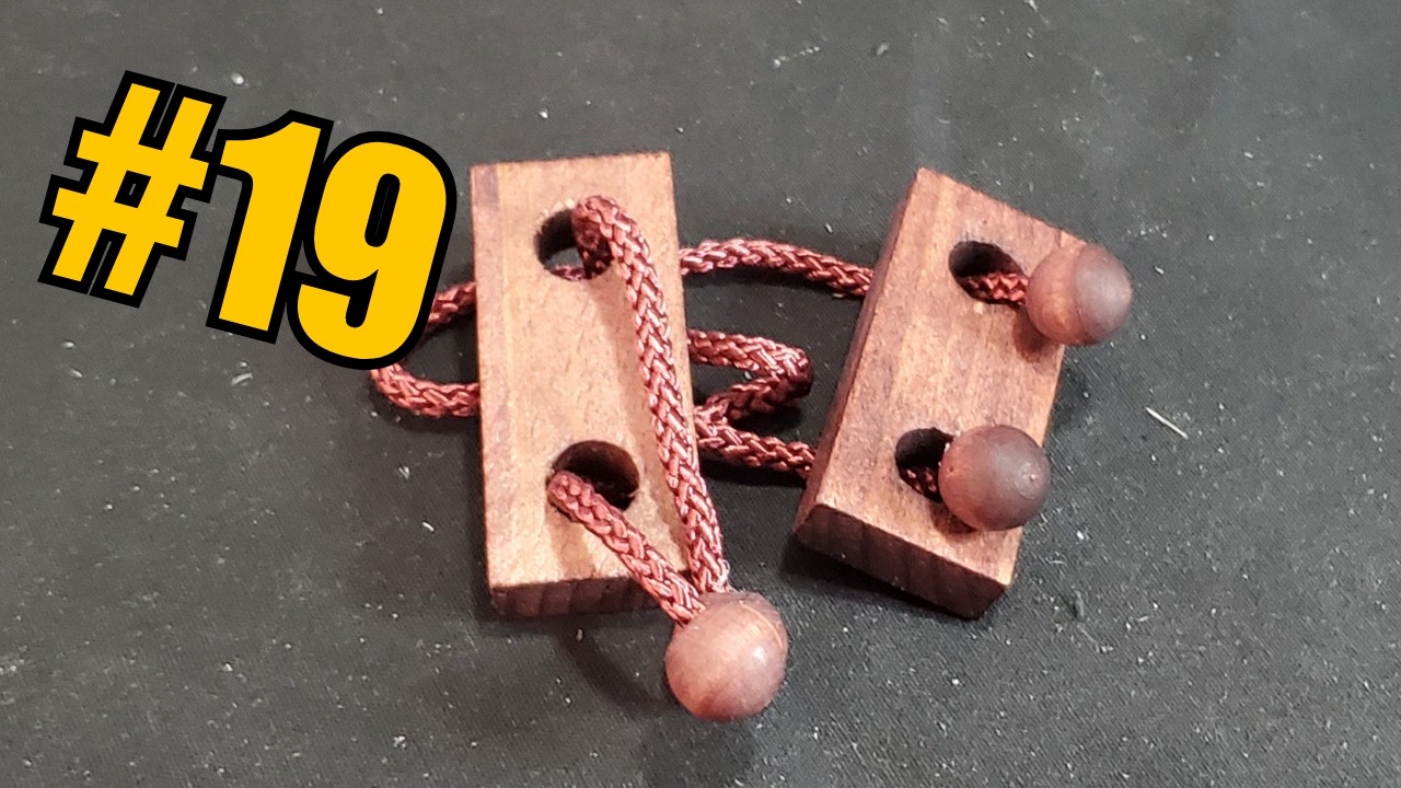 Wooden Puzzle #19 – A Surprisingly Good String Puzzle | Easy but ...