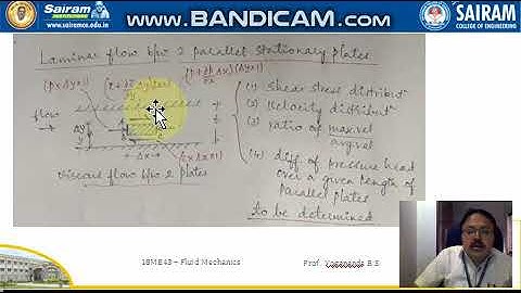 Lecture Video_18ME43_Module 3_Laminar Flow Parallel Plates 1_Yogananda
