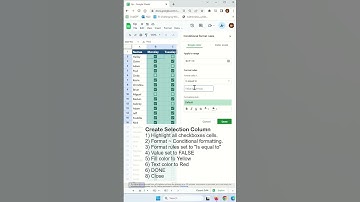 How do I color a cell if a checkbox is checked in Google Sheets? - Excel Tips and Tricks