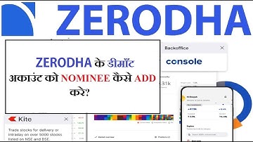 How to add nominee in ZERODHA Demat account? by Four Stocks