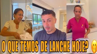CARLINHOS MAIA CHEGOU E AS FUNCIONÁRIAS PREPARARAM O LANCHE PRA ELE🤭🤣🤭