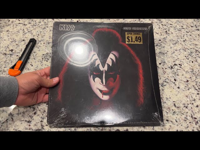 Opening a sealed Gene Simmons KISS solo album to determine if it's
