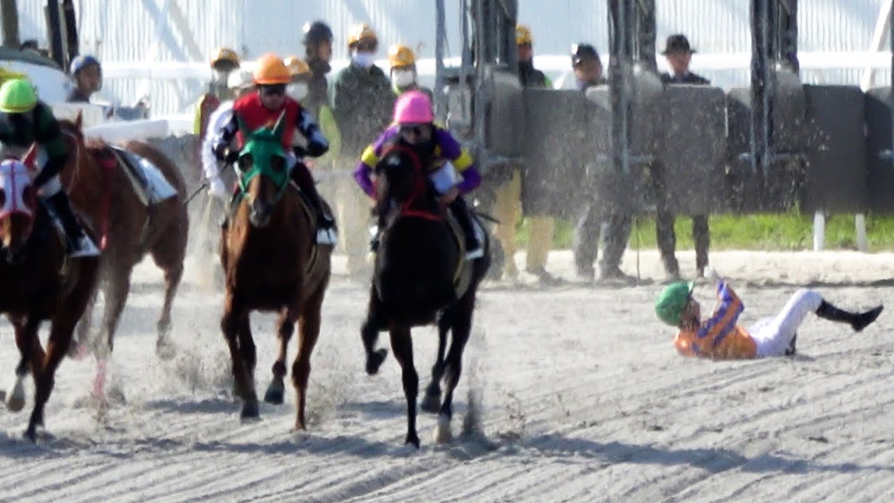 【落馬】【放馬】⑥フランシュフック スタート直後に落馬‼ 帰りは東川慎にサポートされながら無事帰還 現地映像