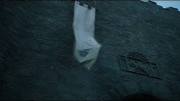 Bolton flags are replaced with Stark Flags - Game of Thrones S06E09
