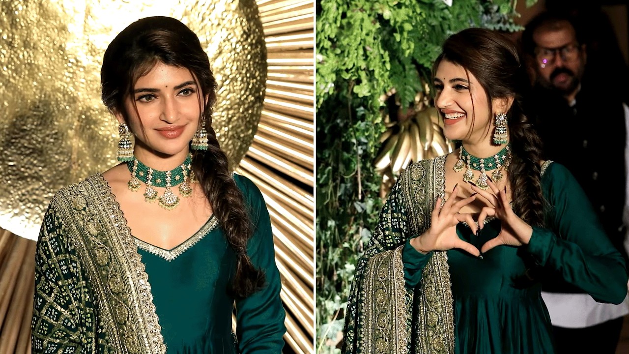 Actress Sree Leela Visuals at Vijay Devarakonda & Rashmika Mandanna Reception