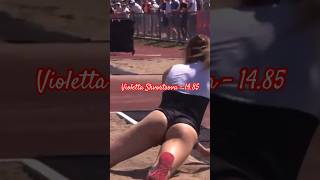 Violetta Skvortsova ❤️🌶️❤️ Triple Jump – 14.85 #athletics #viral #shorts