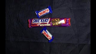 Trying Snickers Peanut Brownies for the first time (Eating sounds with some whispering)