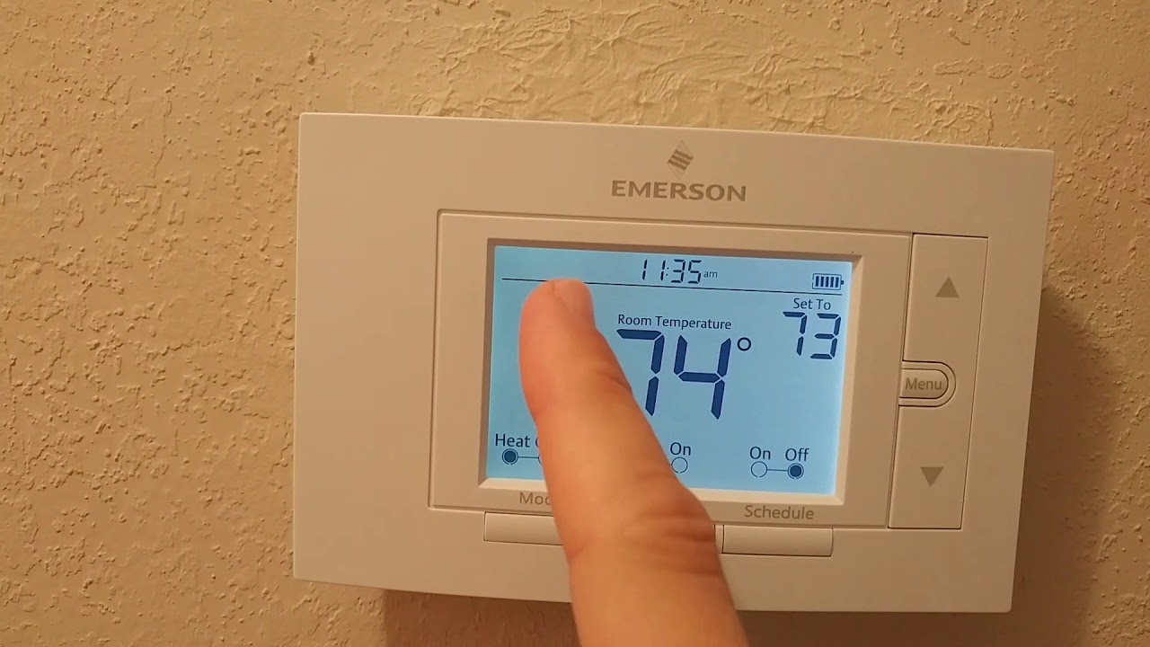 Easy Reconnect Emerson SENSI Thermostat To WiFi? - YouTube