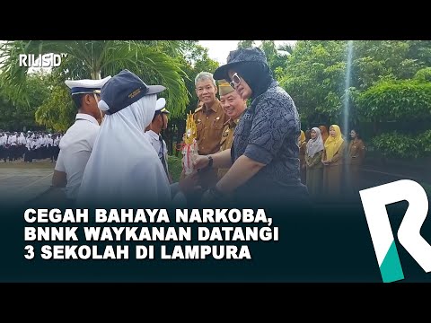 Cegah Bahaya Narkoba, BNNK Waykanan Datangi 3 Sekolah di Lampura