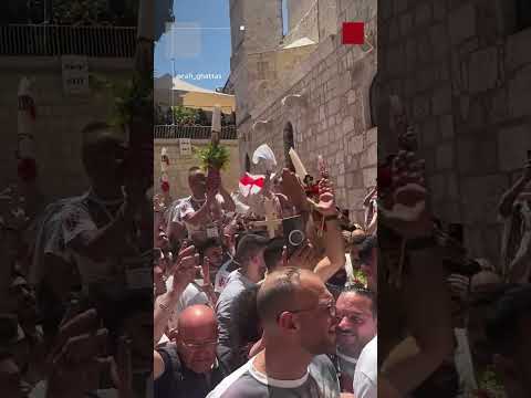 المسيحيون في القدس يحيون سبت النور