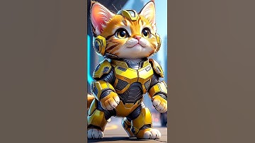 Shocking |The poor cat has the Transformer|#shorts #cat #ai #story #kitten #autobots