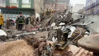 Kilis'te yıkılan evin enkazından 3 kişi yaralı olarak çıkarıldı