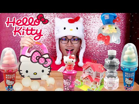 Hello Kitty กินทุกอย่าง Hello Kitty Mukbang Hello Kitty Challenges