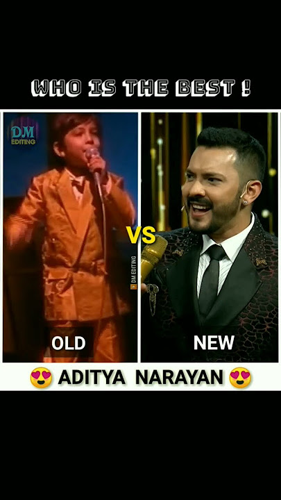 old vs new | Aditya Narayan | jab bhi koi ladki dekhu vs mujhe neend na aaye#shorts @dmediting3854