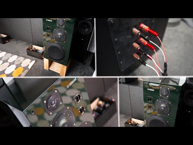 YAMAHA NS-1000 M ターミナル線ベルデン 9497に変更 Vintage speaker restoration - My Yamaha NS-1000 - YouTube