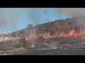 Newbury Park: Firefighters race to contain small brush fire near homes early Friday morning
