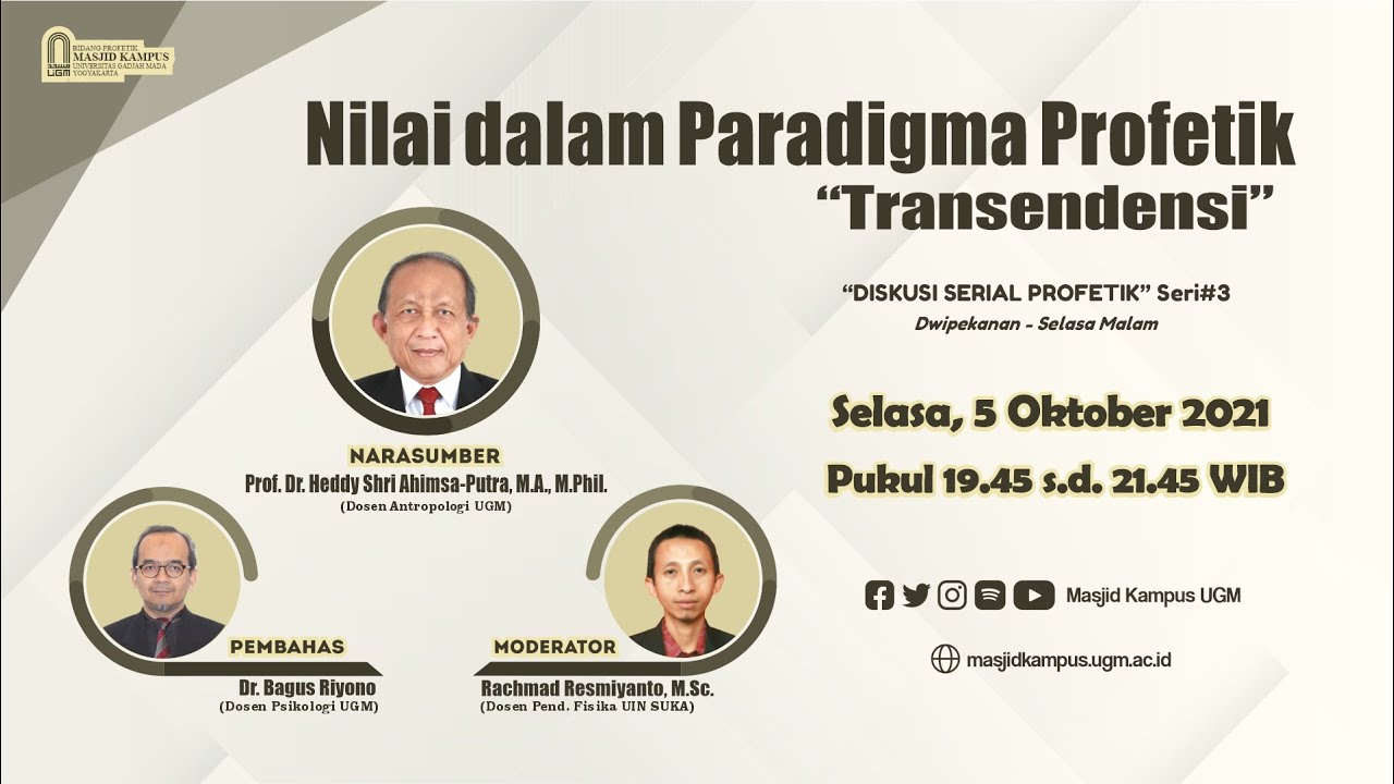 Diskusi Serial Profetik #4 ~ Nilai dalam Paradigma Profetik 