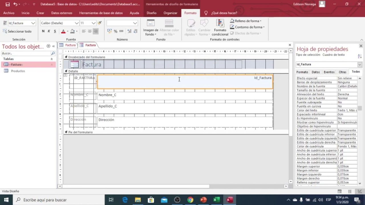 Access Tablas y Formularios