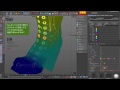 C4Dで編み上げブーツにスキンウェイト設定