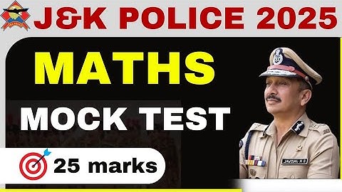 Jkp Important Maths Questions // Jk police constable exam #jkpmaths