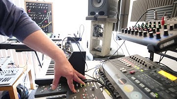 AF84 Project 4, Moog Grandmother and DFAMs, Korg MS20 mini, Behringer D, and Elektron Analog Keys