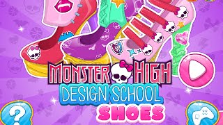 Monster High Design Gameplay - Monster High Design School Shoes Games | Baby Girl Games screenshot 2