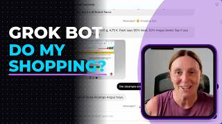 Grok Bot does my shopping (while walking the twins)