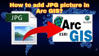 How to add jpg picture in arcgis software? #arcgis #gis #arcgistutorial #esri