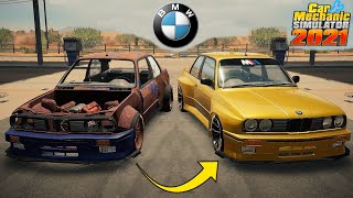 BMW M3 e30 V8 Wide Body - RESTORATION - Car Mechanic Simulator 2021 screenshot 1