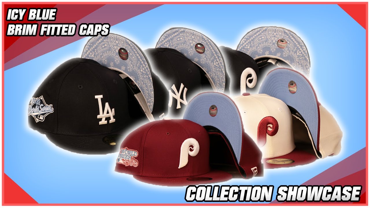 Icy Blue Bottom Fitted and Snapback 