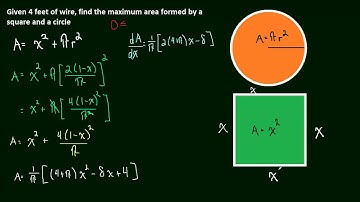 3.6 Optimization 02 (circle and square with maximum area)