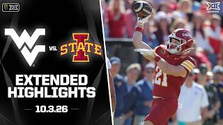 West Virginia vs. Iowa State Extended Highlights | 2026 Monster Energy Big 12 Football