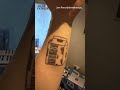 A savvy student amazed viewers after getting his supermarket clubcard barcode tattooed on him 😂