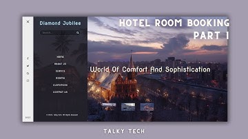 part1 |How to Create Responsive Navigation Bar |Hotel Booking Website |#html #css #talkytech